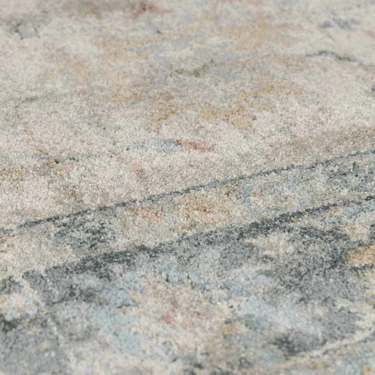 Beige and Light Gray Thick Luxe Area Rug plush pile by Boutique Rugs on Tampa Home & Garden Store