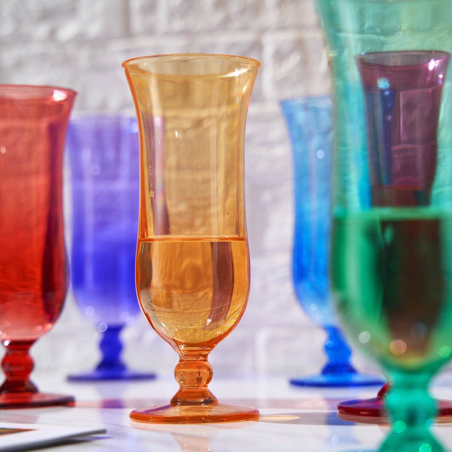 Madrid Acrylic Hurricane Glassware Set of 6
