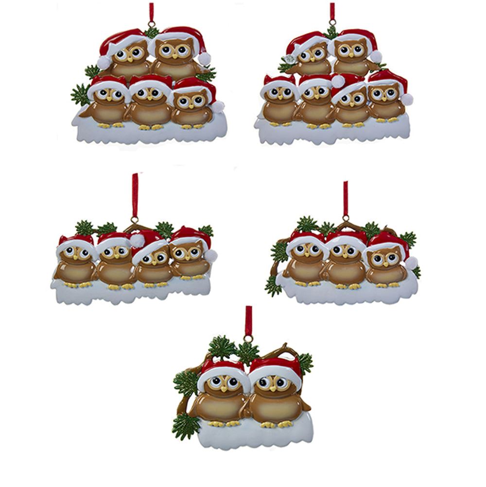Adorable Owl Family Ornament - Family of 4 - Tampa Home & Garden Store