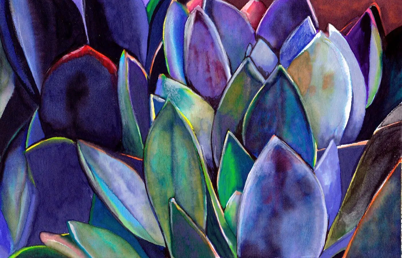Agave Art Print – Desert Plant Illustration for Contemporary Interiors, Archival Quality, Ready to Hang - Tampa Home & Garden Store
