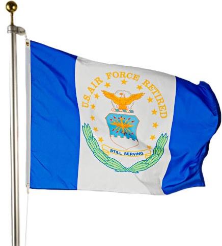 Air Force Retired Outdoor Flag - Tampa Home & Garden Store