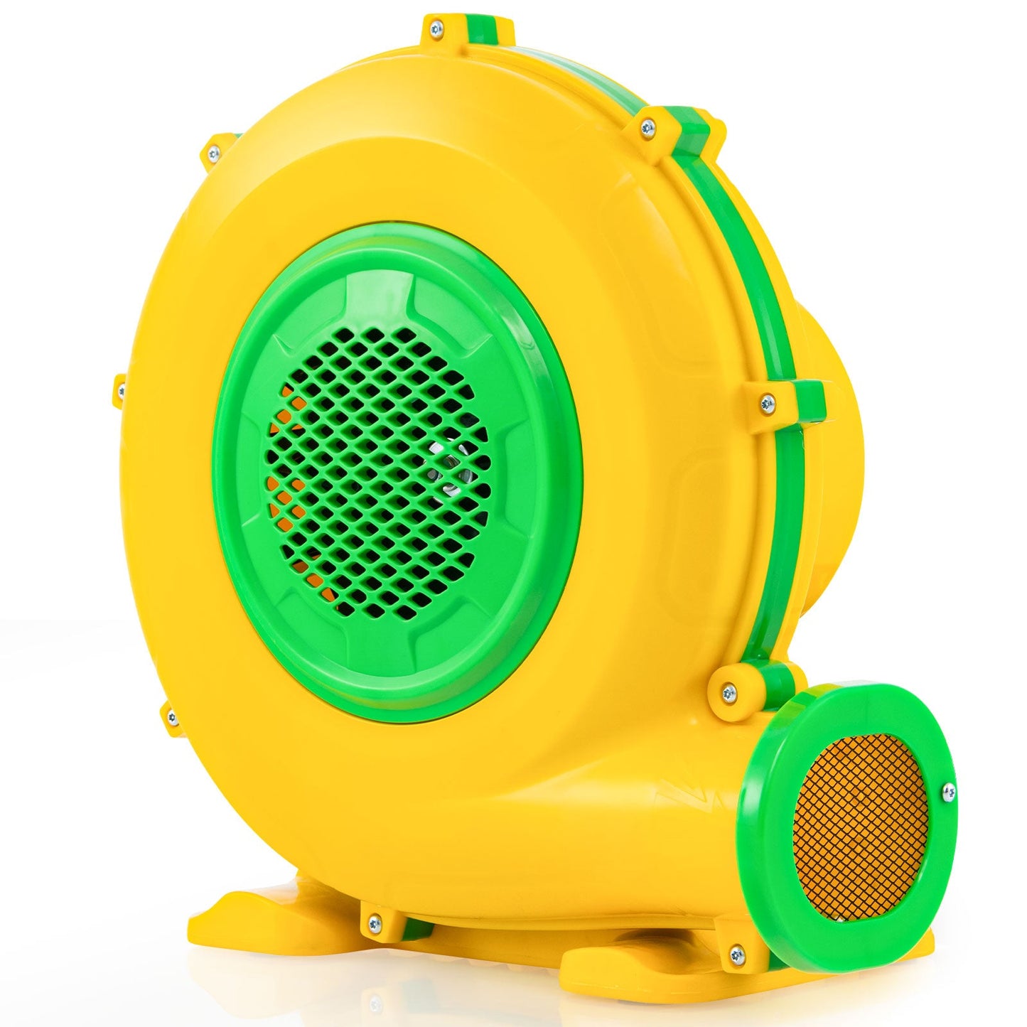 DirectDeals 480W air blower with handle and ground stakes in yellow and green on Tampa Home & Garden Store