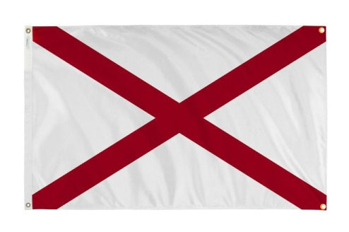Alabama Flag with Grommets Along the Edges for Wall Hanging - Tampa Home & Garden Store
