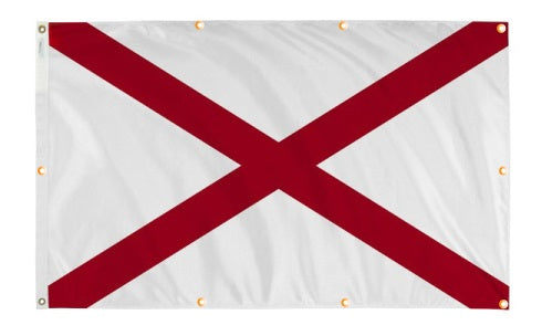 Alabama Flag with Grommets Along the Edges for Wall Hanging - Tampa Home & Garden Store