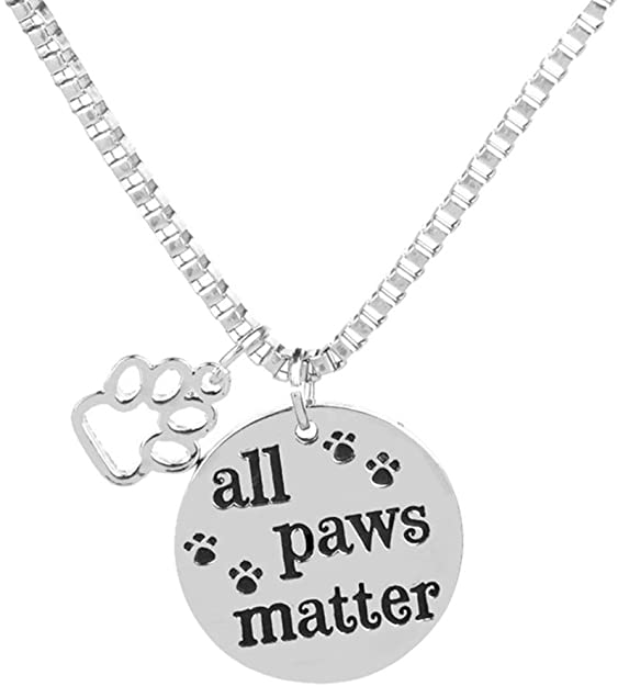 All Paws Matter Pendant Necklace - Tampa Home & Garden Store