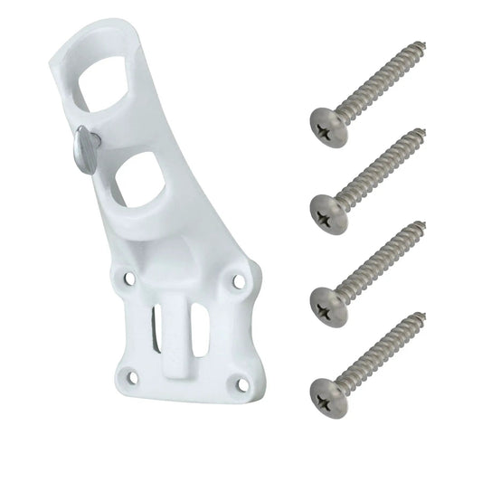 Aluminum 1" Flagpole Bracket - White - Tampa Home & Garden Store