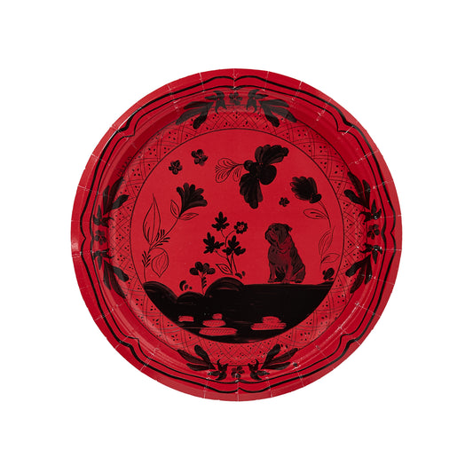 Annie's Athens Bulldog Red and Black Dessert Collegiate Paper Plates - 8 Pack - Tampa Home & Garden Store