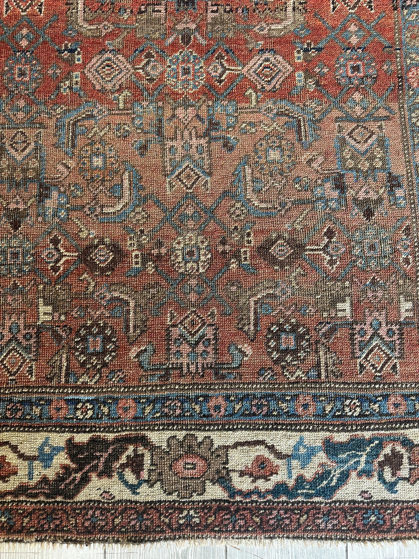 Antique Late 19th Century Persian Kurdish Gholtogh Rug 4 x 7 - Tampa Home & Garden Store