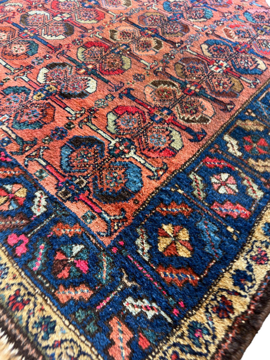 Antique One of Kind Persian Hamedan Enjelas Rug 3’11” x 4’4” - Tampa Home & Garden Store