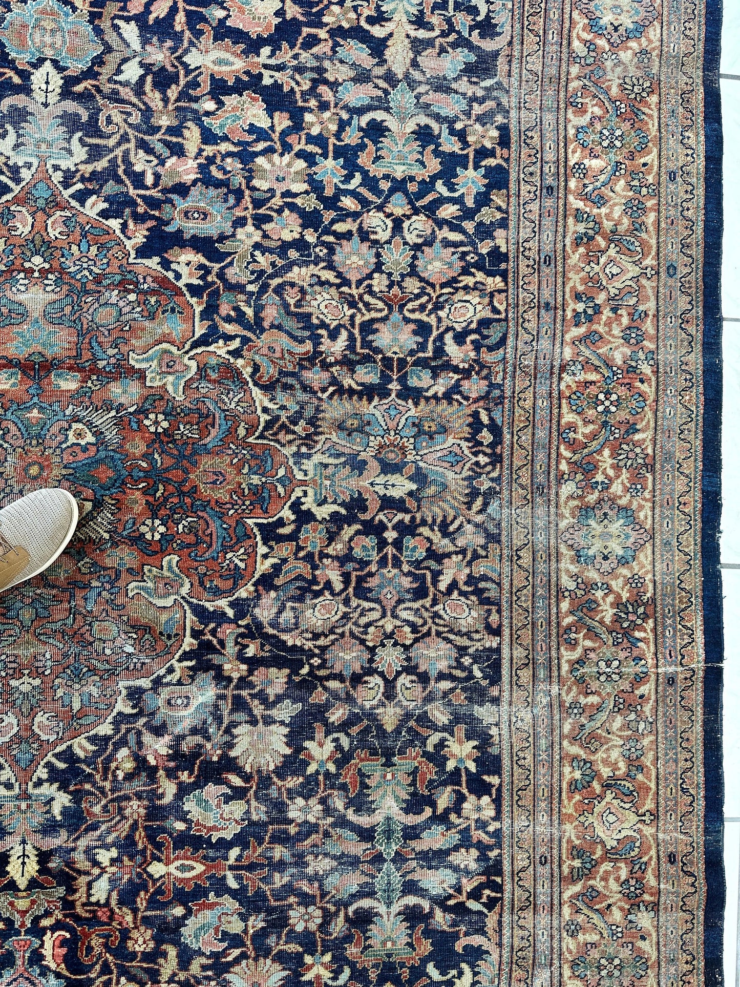 Antique Persian Mahal Rug 8’3”x12’ - Circa 1900 Treasure - Tampa Home & Garden Store