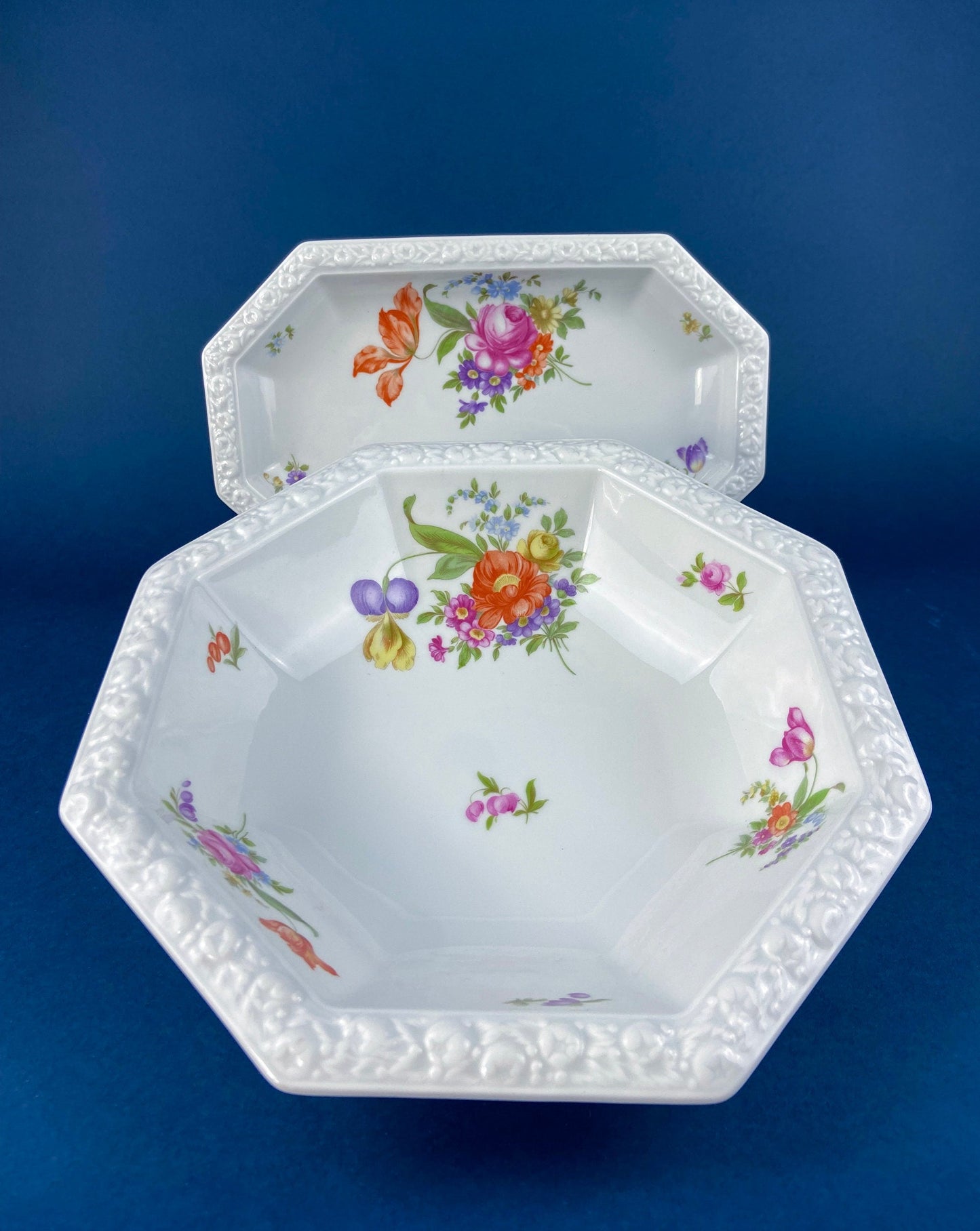 Antique Rosenthal 38 Piece Dinner Set. Classic Stamp, Maria, Florals. Modern Farmhouse. Fine Dining. Luxury Living. - Tampa Home & Garden Store