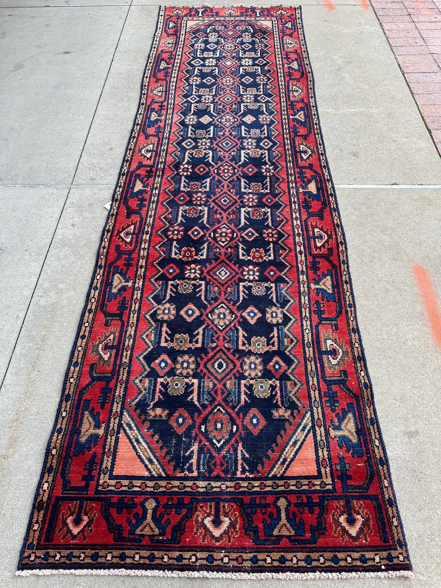 Antique Vegetable Dye Malayer Persian Runner Rug 3x10’4” - Tampa Home & Garden Store