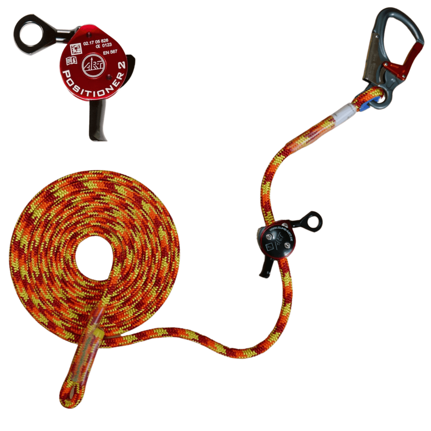 Arbo Space 11.5mm Huracan Static Lanyard With Art Positioner and Double Action Snap Hook - Tampa Home & Garden Store