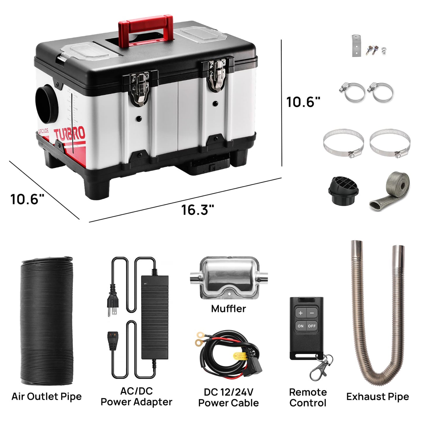 Arcade T8BP Diesel Heater, 9kW Triple Power, Toolbox Design - Tampa Home & Garden Store
