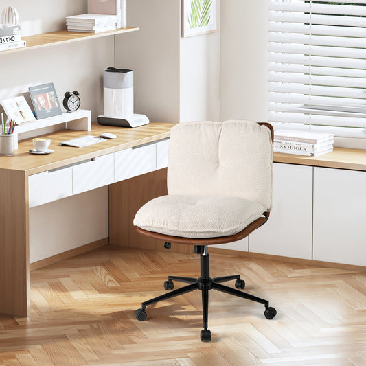 Armless Home Office Chair with Rocking Backrest - Tampa Home & Garden Store