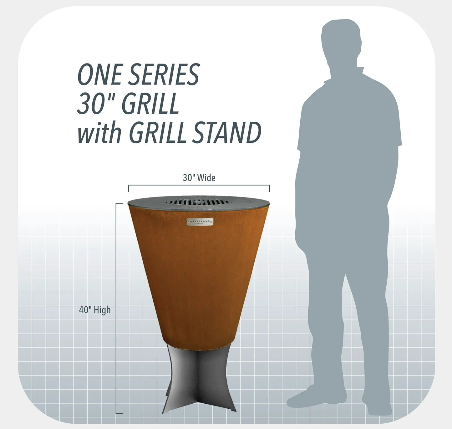 Arteflame One30 Grill Stand - From Table to Bar Height - Tampa soil911.com