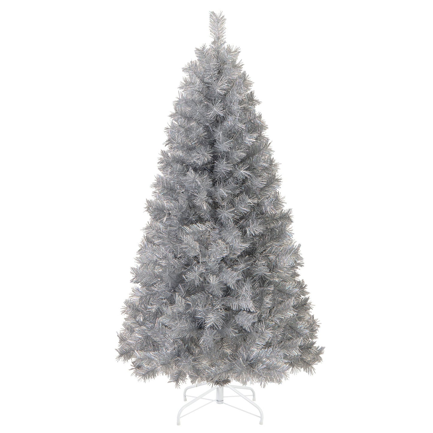 Artificial Xmas Tree with Branch Tips and Warm White LED Lights-6FT