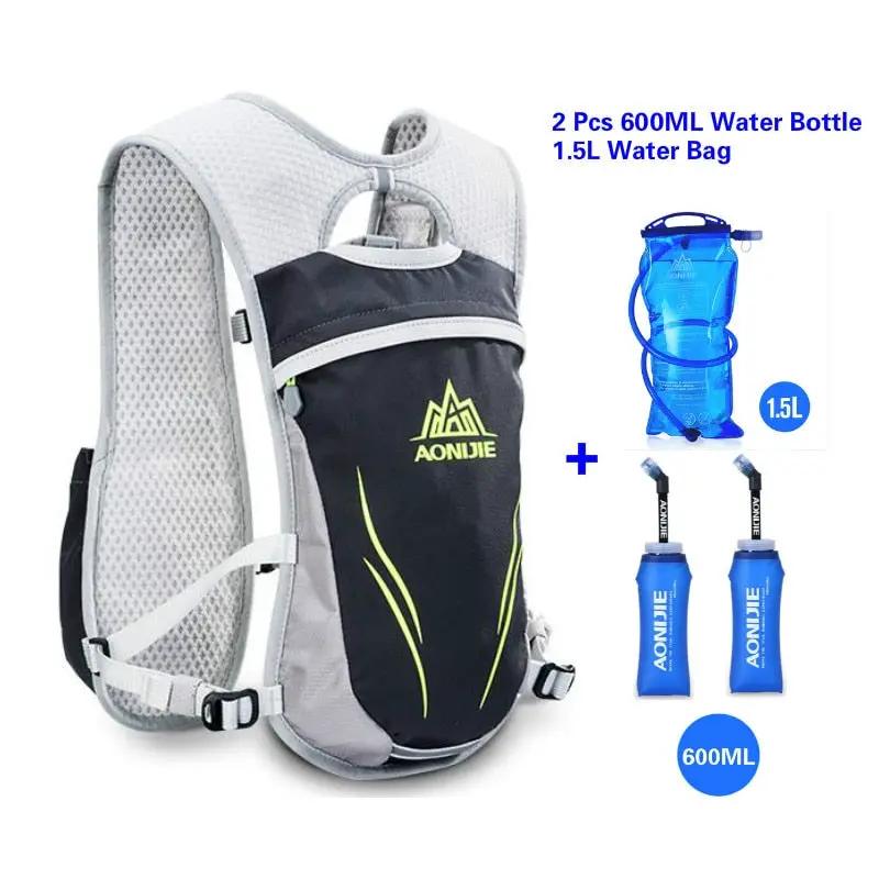 Mochila chaleco AONIJIE de nailon para maratón de running con hidratación de 5,5 l, para exteriores, senderismo, ciclismo
