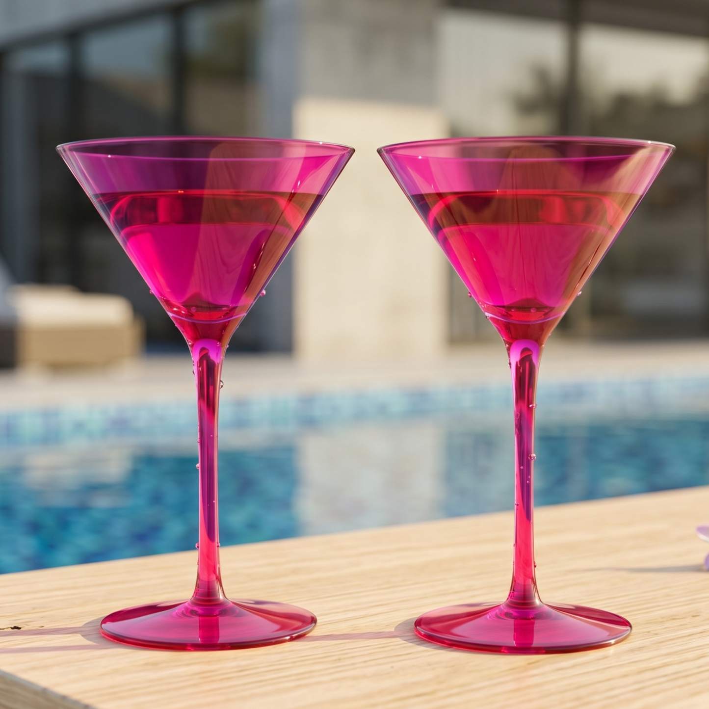 Chica Martini Cocktail Glassware Set of Two