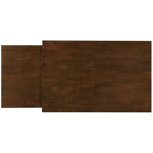 Topmax 65 5 Piece Brown Dining Table top with dark wood finish panels on Tampa Home & Garden Store