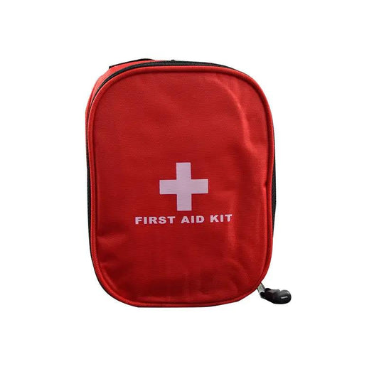Red zippered first aid kit pouch with white cross icon on Tampa Home & Garden Store