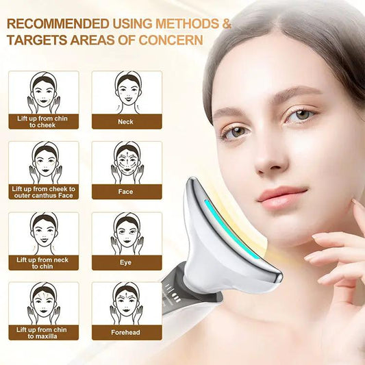 Face and Neck Lifting Massager photon light device for face and neck VIP skincare tool on Tampa Home & Garden Store