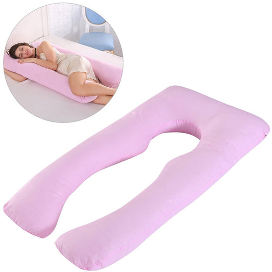 Almohada de embarazo, almohada de cuerpo completo para mujeres embarazadas, cojín cómodo en forma de U, almohadas de apoyo para dormir de lado.
