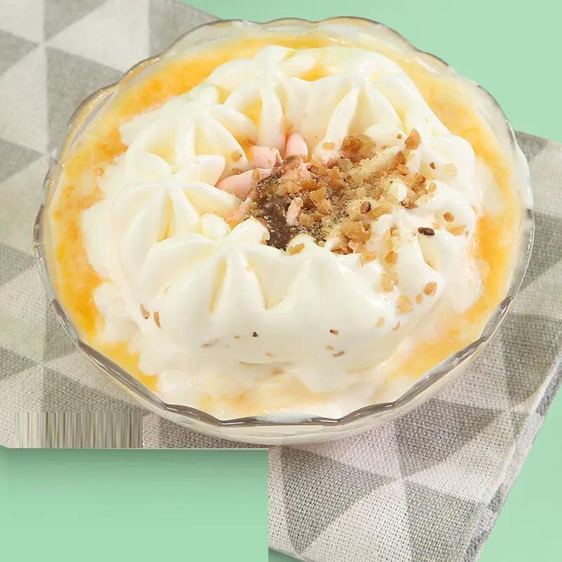 Household Electric Ice Cream Maker Red dessert in a glass bowl with whipped cream and nuts on Tampa Home & Garden Store