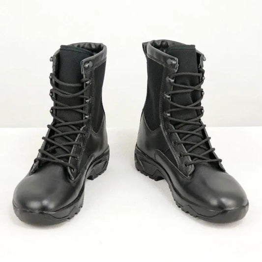 Original Russian VKBO 2.0 Boots pair, black leather, lace-up combat boots on Tampa Home & Garden Store