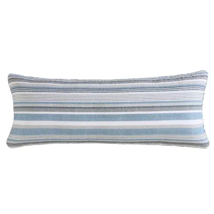 100-Percent Cotton Blue White Grey Nautical Stripes 4 Piece Daybed Cover Set - Tampa Home & Garden Store