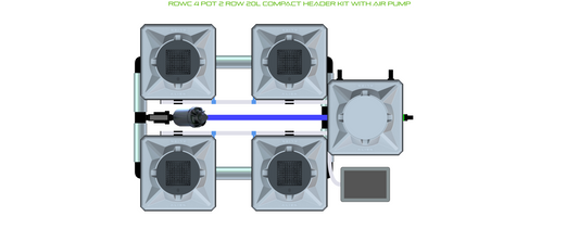 ALIEN RDWC 4 Pot 2 Row Kit