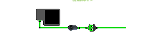 Alien EasyFeed 1 Pot Kit with green tubing, pump and controller on Tampa Home & Garden Store