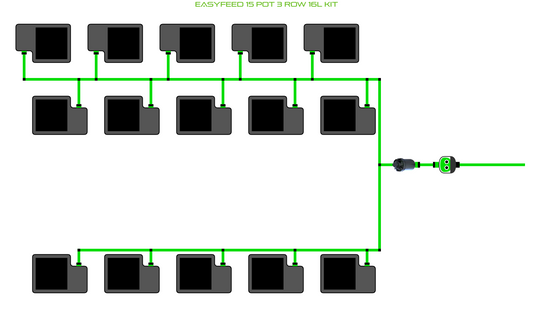 ALIEN EasyFeed 15 Pot 3 Row Kit