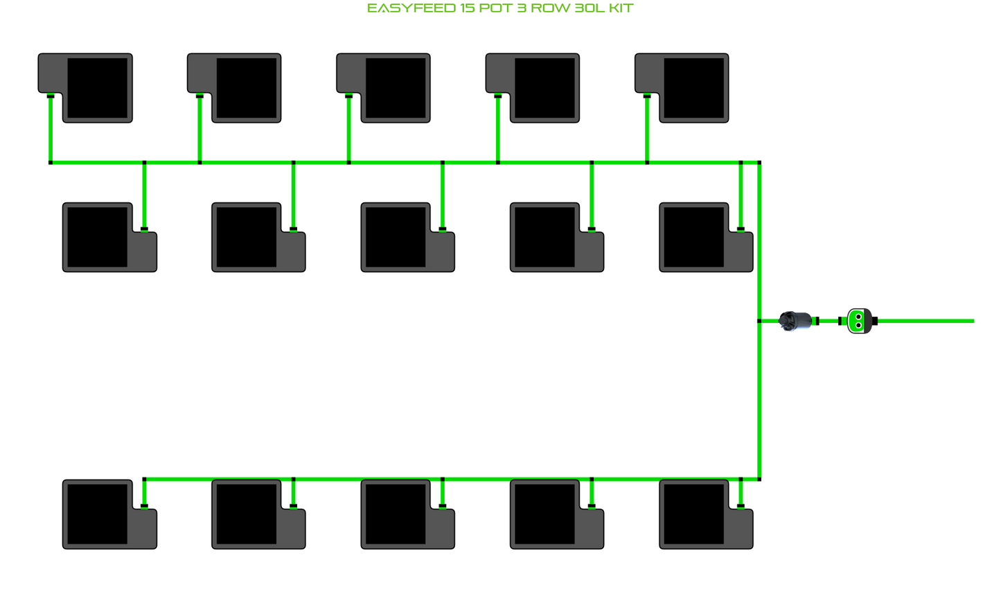 ALIEN EasyFeed 15 Pot 3 Row Kit