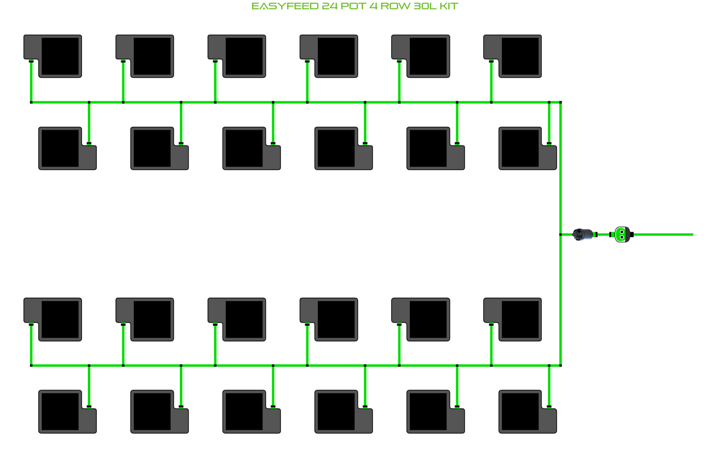 ALIEN EasyFeed 24 Pot 4 Row Kit
