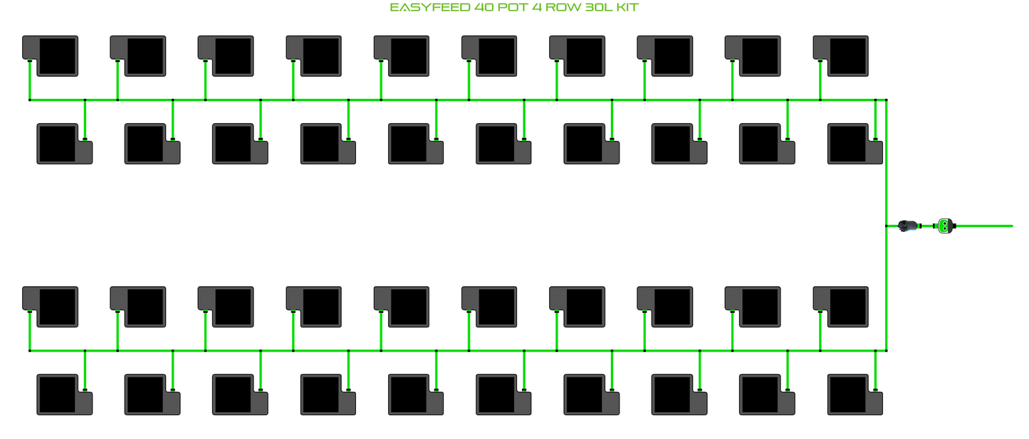 ALIEN EasyFeed 40 Pot 4 Row Kit