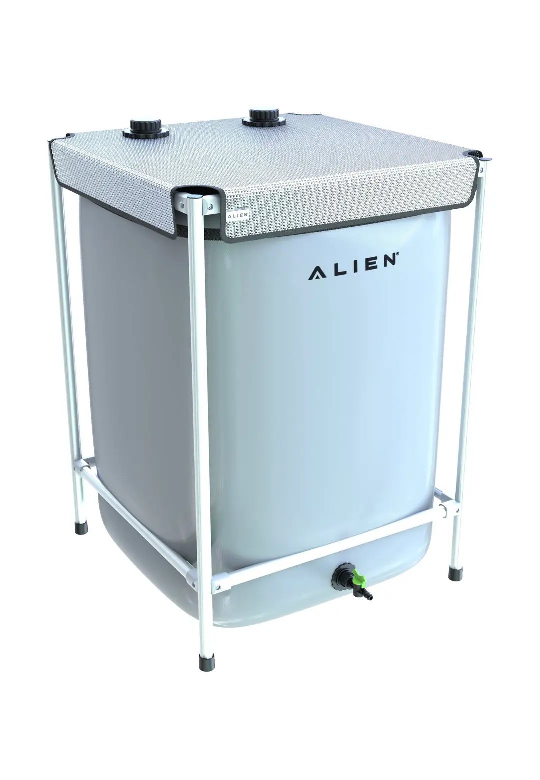 Alien GardenTank 145 Collapsible Water Tank with grey plastic reservoir and metal frame on Tampa Home & Garden Store