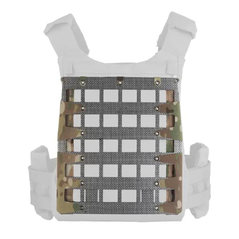 Gilet Tactique - Panneau arrière Molle à fermeture éclair, pour Paintball, Airsoft, Chasse en extérieur. Équipement d'extension de porte-plaques.