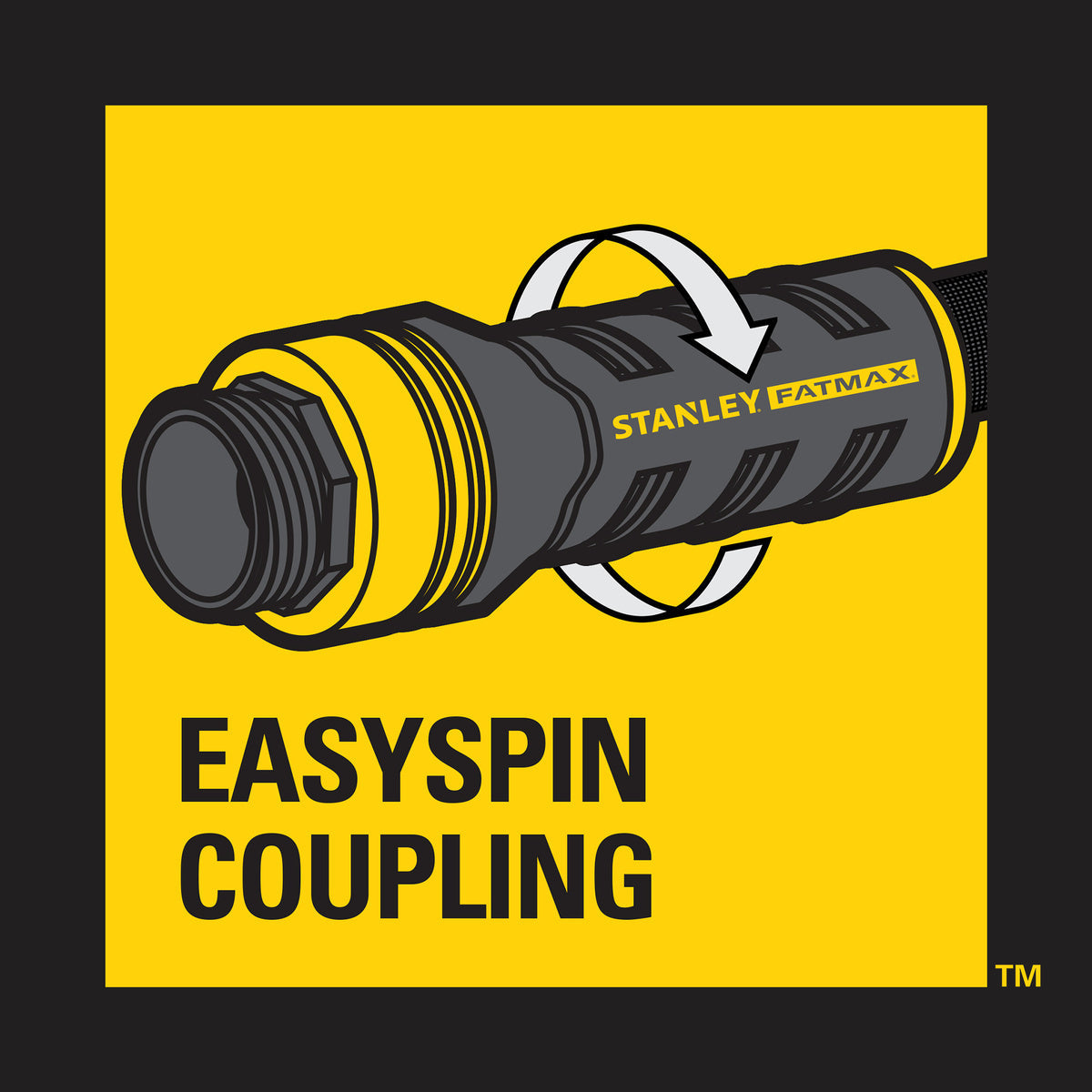 Stanley 100 ft x 5/8" Fabric Hose w/Swivel Coupling