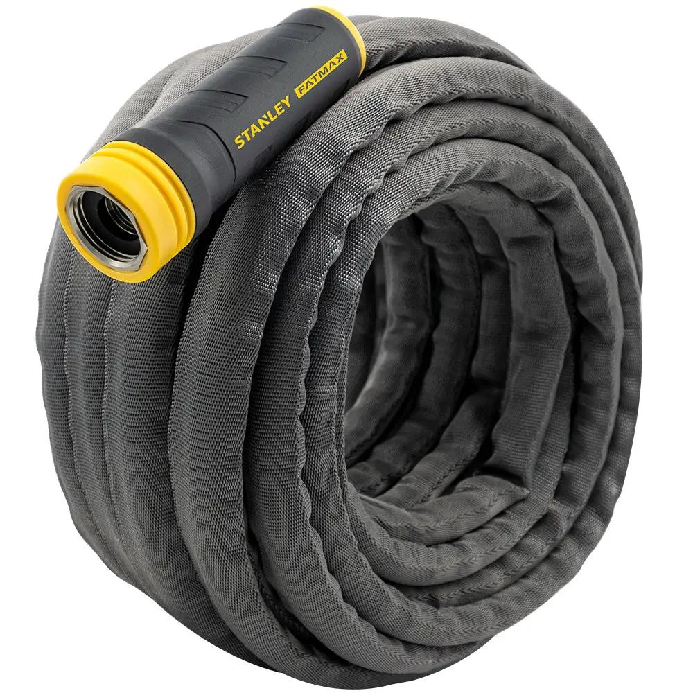 FatMax 50 ft Exojacket fabric garden hose with swivel gray exterior on Tampa Home & Garden Store