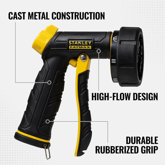 FatMax 7-Pattern Front Trigger Nozzle yellow and black plastic Stanley FatMax on Tampa Home & Garden Store