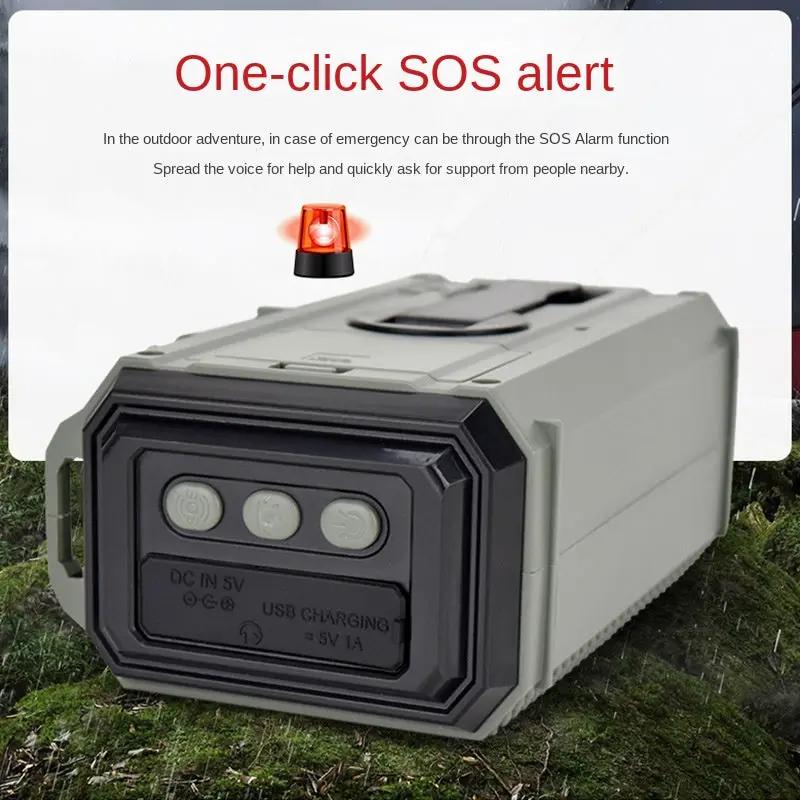 Emergency Solar Powered Gray Radio AM/FM with USB charging and SOS light by VIP Digital Presence on Tampa Home & Garden Store