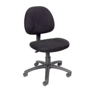 Black Office Chair with Padded Seat and Back with Lumbar Support - Tampa Home & Garden Store