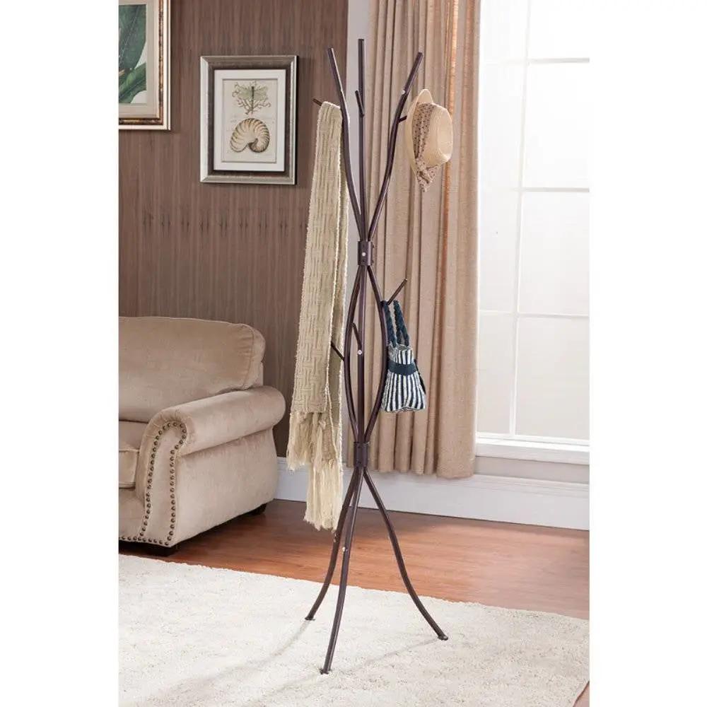 Metal tree branch coat rack in bronze finish with multiple hooks by HomePacific on Tampa Home & Garden Store