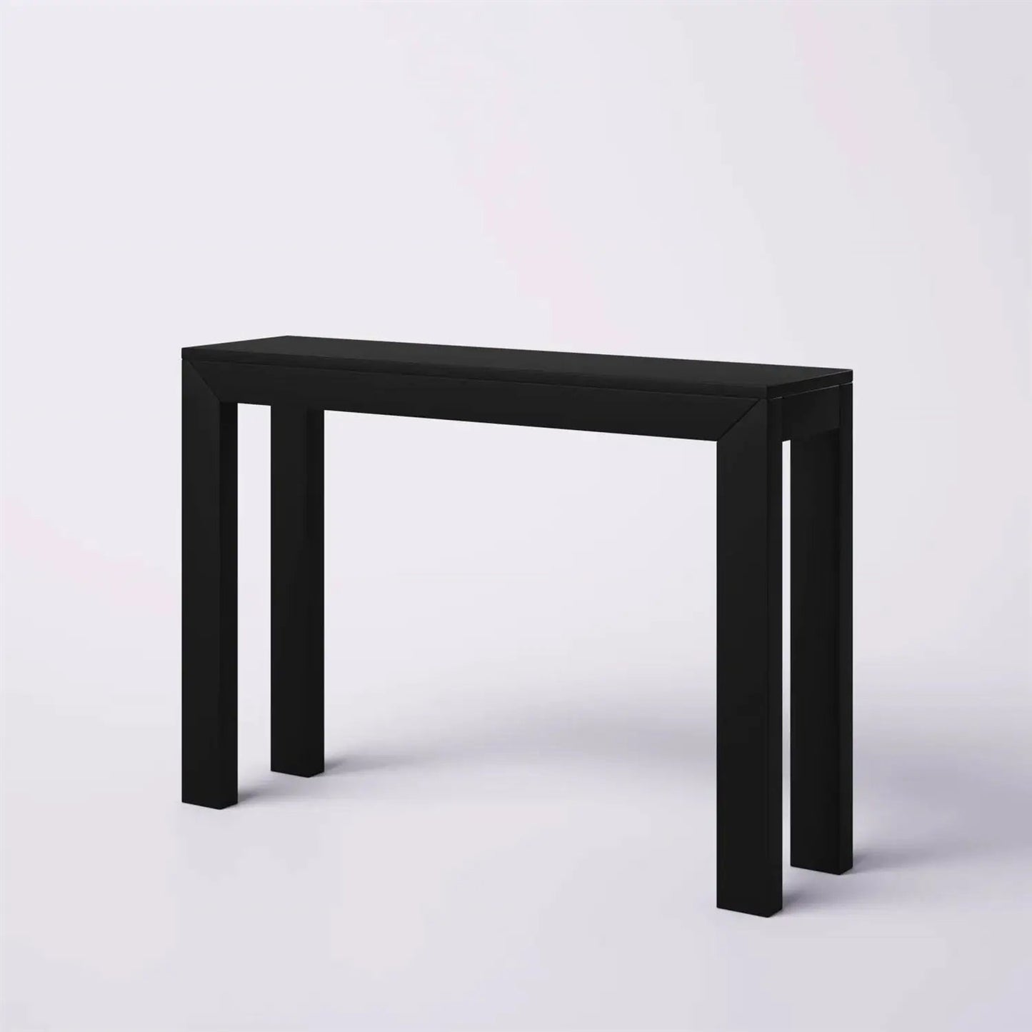 Solid Wood Modern Accent Console Table / Sofa Table in Black Finish - Tampa Home & Garden Store