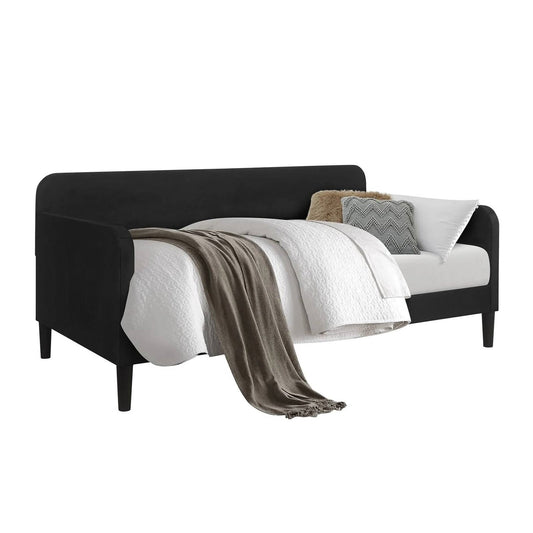 Twin size Modern Black Velvet Upholstered Daybed - Tampa Home & Garden Store