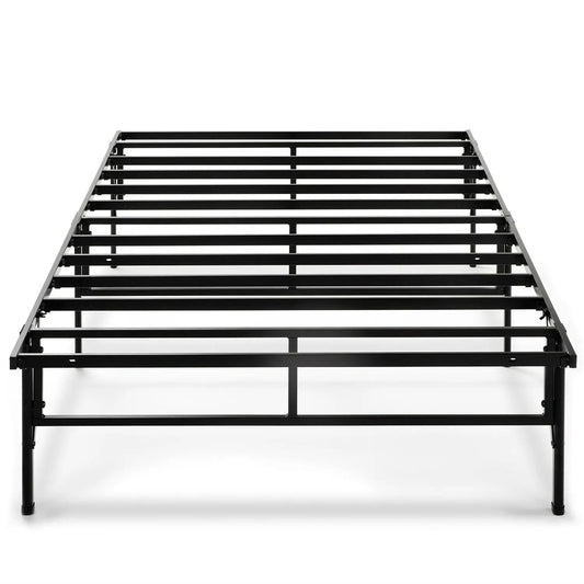 Twin XL metal platform bed frame in black with slatted support on Tampa Home & Garden Store