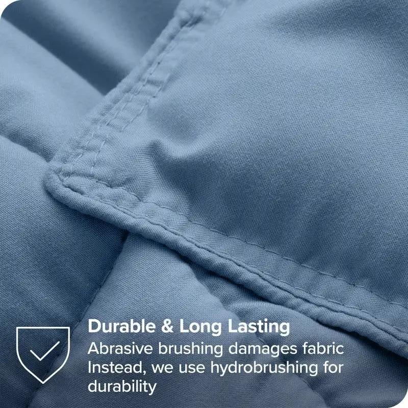 King/Cal King Size All Season Super Soft Down Alternative Comforter Set Blue - Tampa Home & Garden Store
