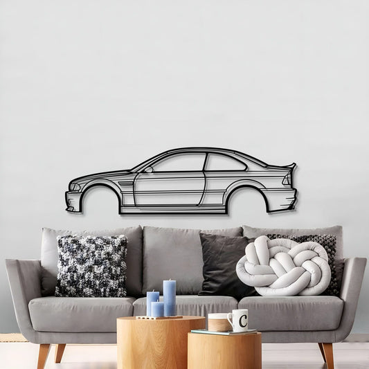 Décoration murale en métal E46 M3 CSL - MT0956
