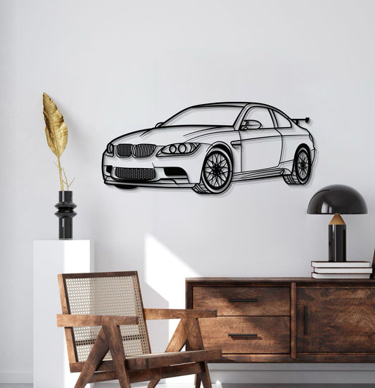 Décoration murale métallique de voiture E92 M3 Perspective - MT0430